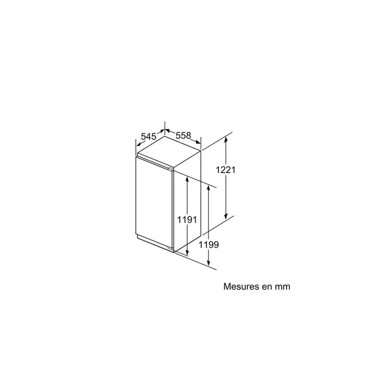Congélateur intégrable à pantographe 130l - siemens - gi41nace0 — vue 3