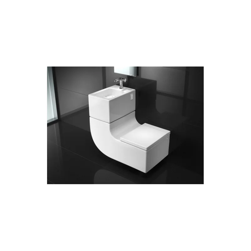 Cuvette de wc et lavabo suspendu 2 en 1 w + w — vue 6