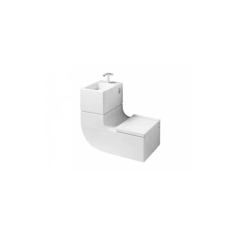 Cuvette de wc et lavabo suspendu 2 en 1 w + w