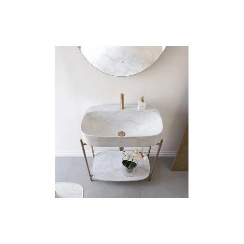 Ensemble complet laila console+vasque+miroir - div27 — vue 3