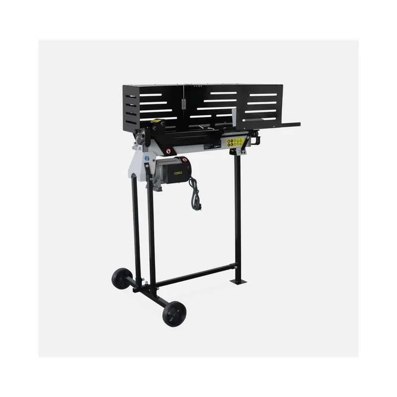 Fendeur de bûches horizontal électrique 52cm 2200W + support hauteur de coupe 107.5cm
