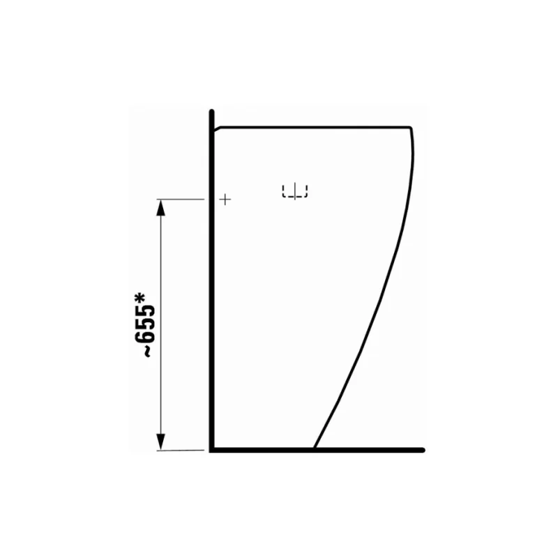 Lavabo avec colonne alessi laufen — vue 3