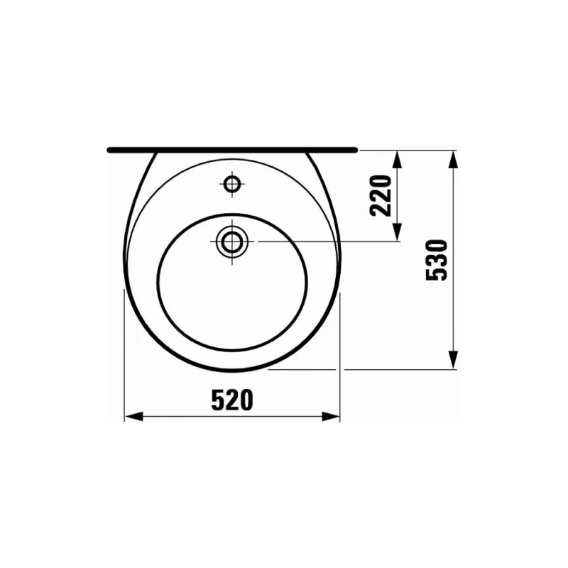 Lavabo avec colonne alessi laufen — vue 4