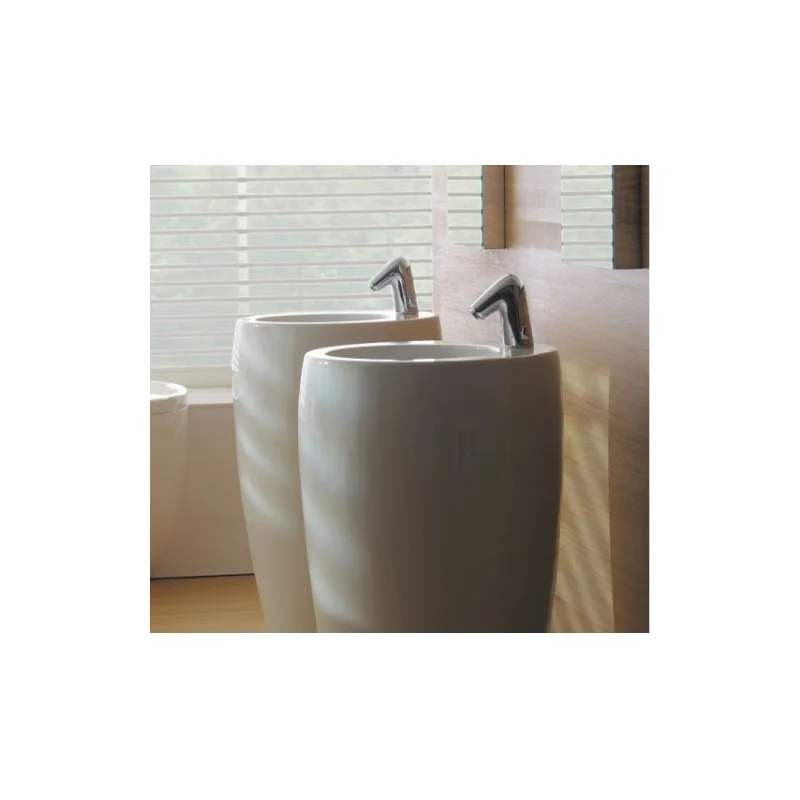 Lavabo avec colonne indépendant "tam-tam" alessi laufen — vue 3