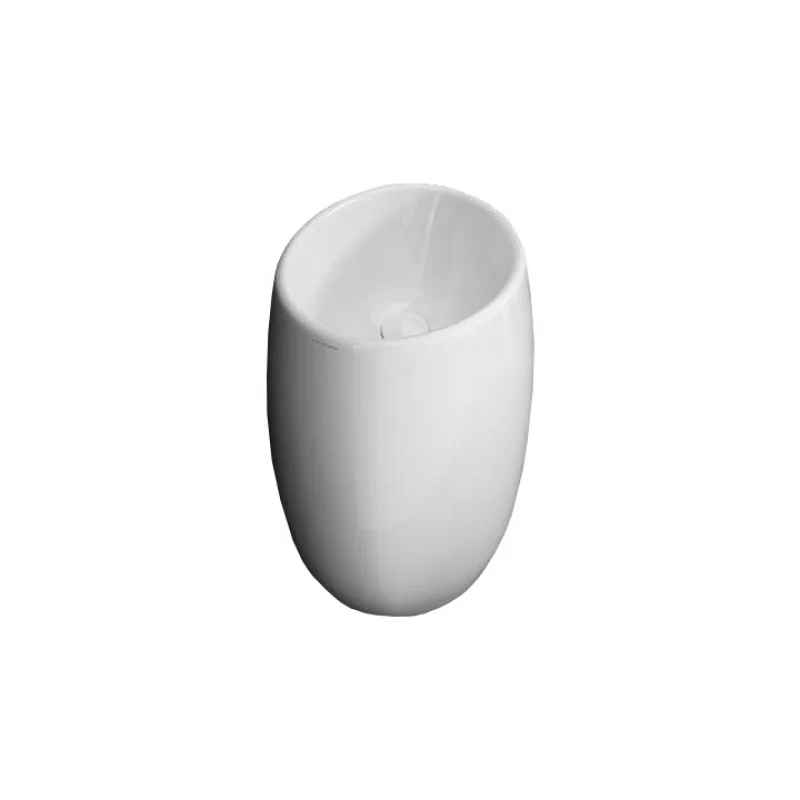 Lavabo sur colonne moai blanche scarabeo 8603 — vue 7