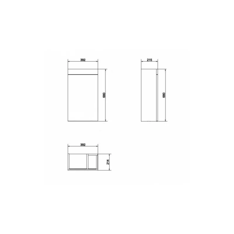 Lave-mains smart blanc brillant** — vue 3
