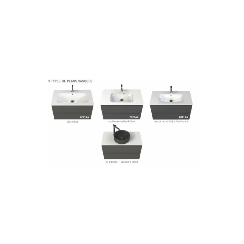 Meuble de salle de bain gloss vert anglais brillant — vue 3