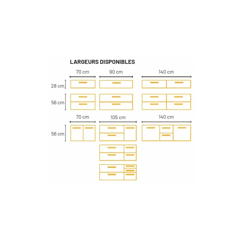 Meuble de salle de bains loft vert amazonie 105 cm — vue 6