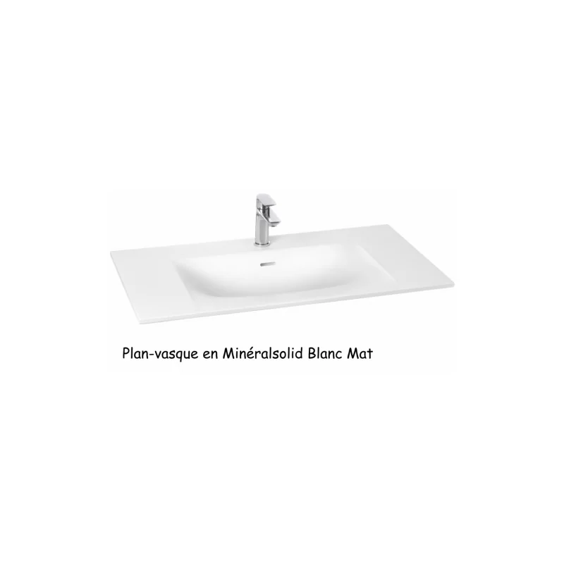 Meuble double vasque 120 cm rivage opale noir — vue 6