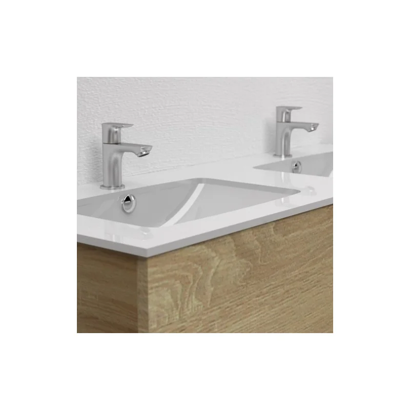 Meuble double-vasque infini 120 cm canelle 2t — vue 5