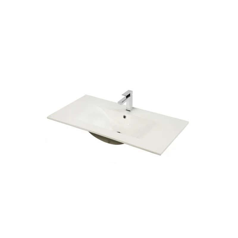 Meuble double vasque SWING Cristal anthracite et Blanc — vue 3