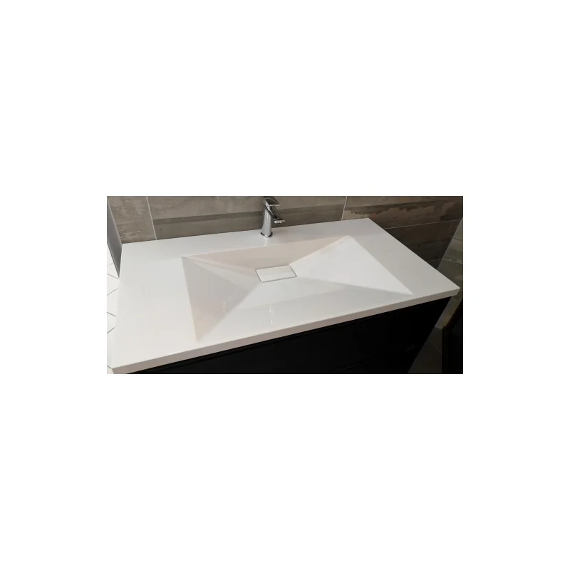 Meuble double-vasques feeling 140 cm - cotta blanc — vue 3