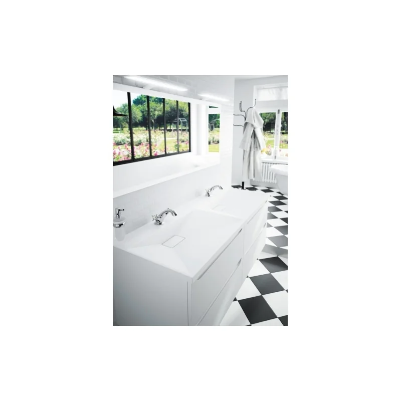 Meuble double-vasques feeling 140 cm - cotta blanc
