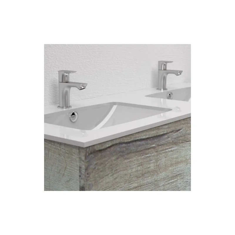 Meuble dv infini 3t 120cm edelweiss avec miroir kathy antibuée — vue 8