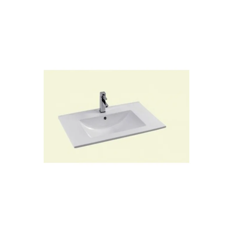 Meuble neptune bois clair 60 cm - miroir slim — vue 2