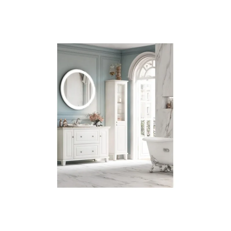 Meuble pour vasque à encastrer carmen blanc mat