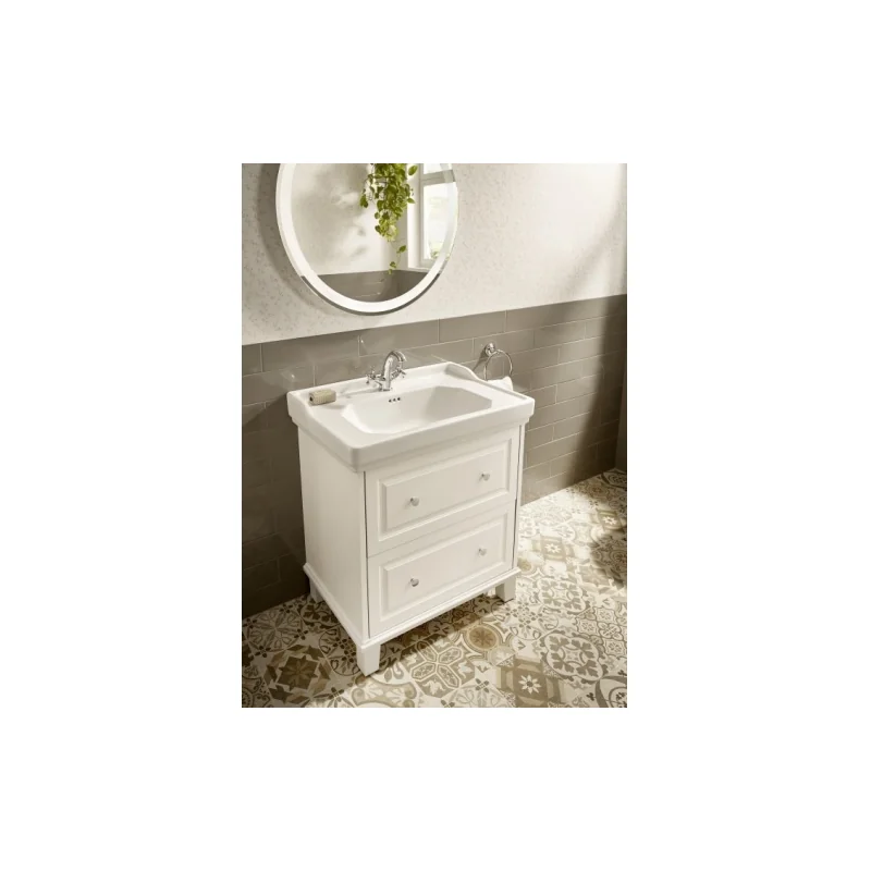 Meuble simple vasque carmen blanc mata