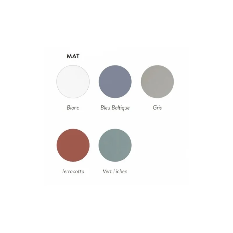 Meuble simple vasque galbé yliade 110 cm gris mat — vue 5