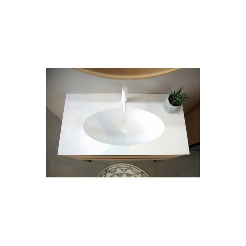 Meuble simple vasque oakwood 120 cm chêne clair — vue 4