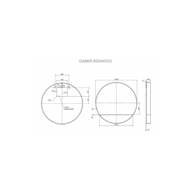 Meuble simple vasque oakwood 120 cm chêne clair — vue 7