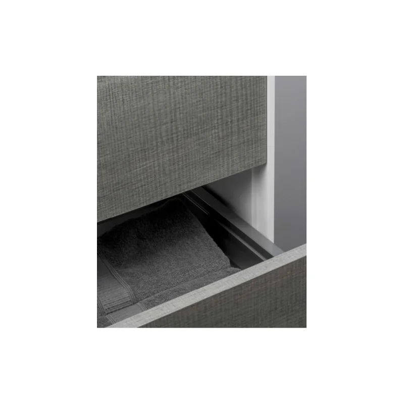 Meuble simple vasque parigi 106 cm - tranche grigio - compo 5 — vue 4