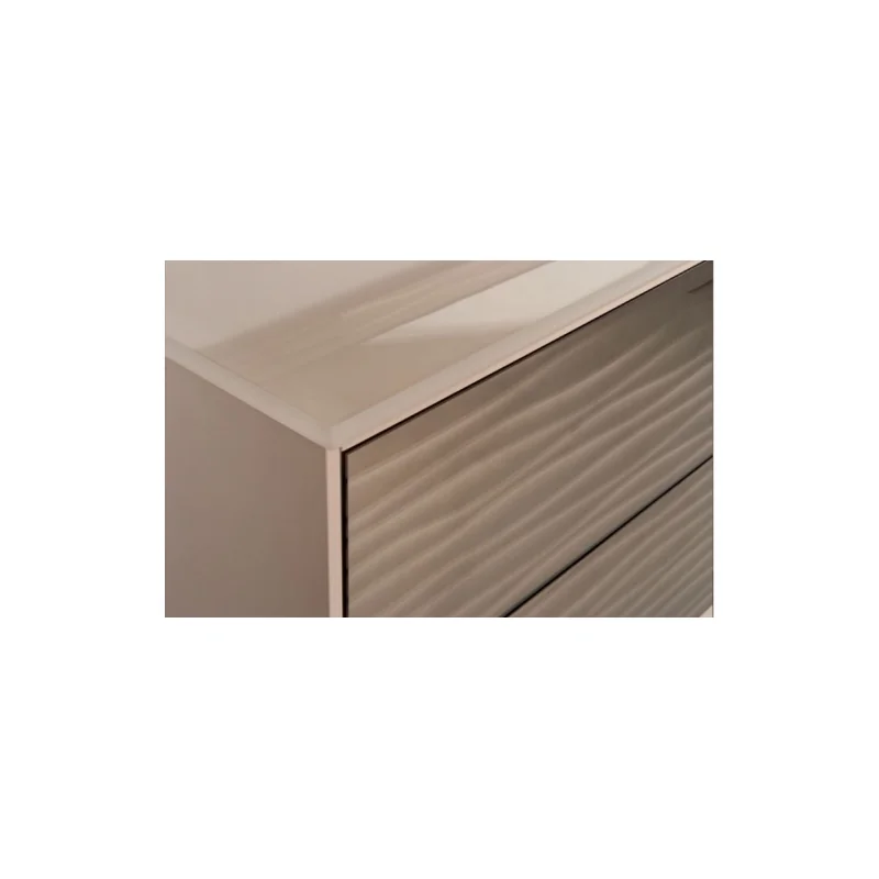 Meuble simple vasque parigi mirror crème rosé mat - compo 1 — vue 3