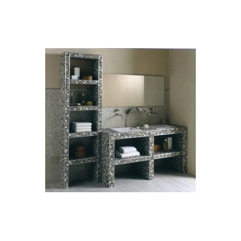 Plan de toilette double à carreler jackoboard modula d1600 — vue 4