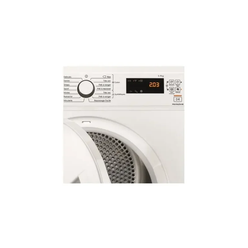 Sèche-linge frontal à condensation 60cm 7kg b blanc - electrolux - ew6c4735sc — vue 3