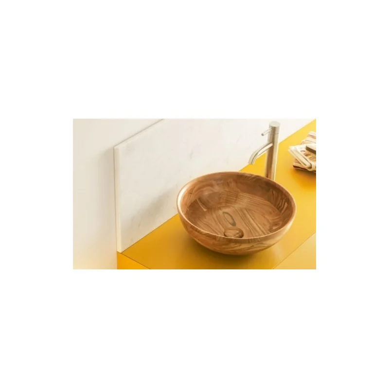 Vasque à poser calcuta en bois d'acacia — vue 2