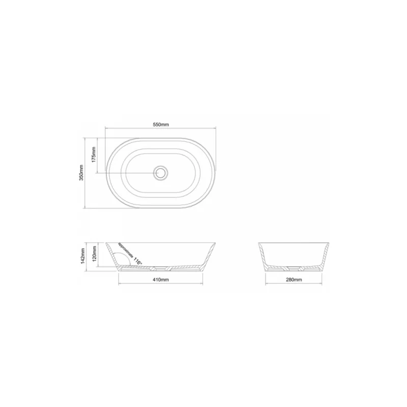 Vasque à poser clearwater sontuoso — vue 3