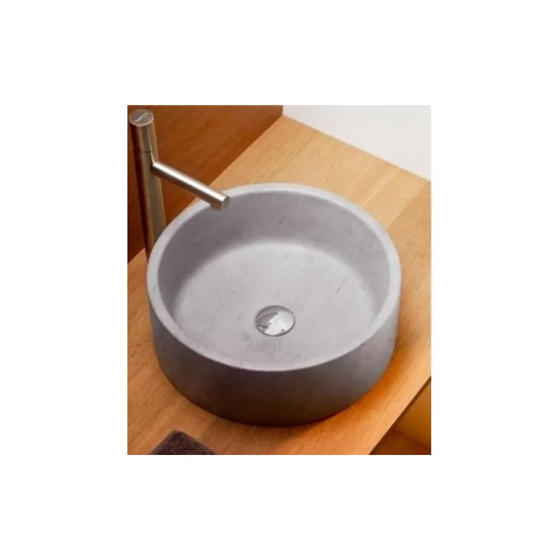 Vasque à poser en béton pesquera gris — vue 2