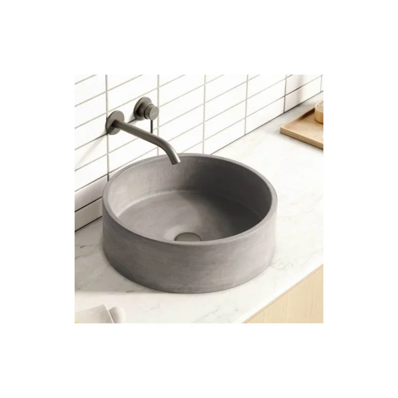 Vasque à poser en béton pesquera gris