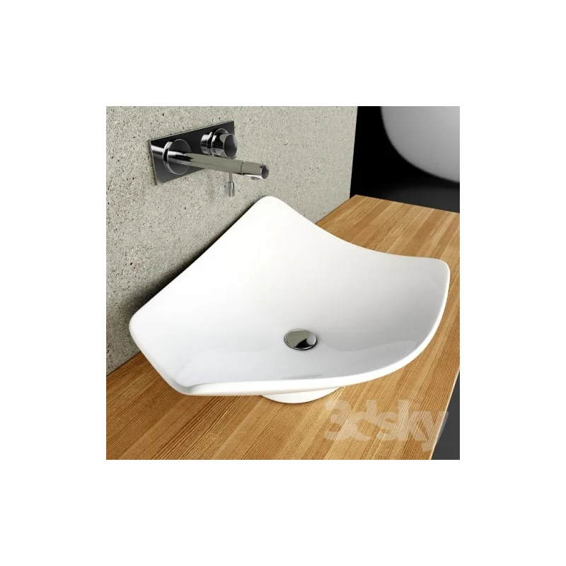 Vasque à poser kong blanc — vue 2