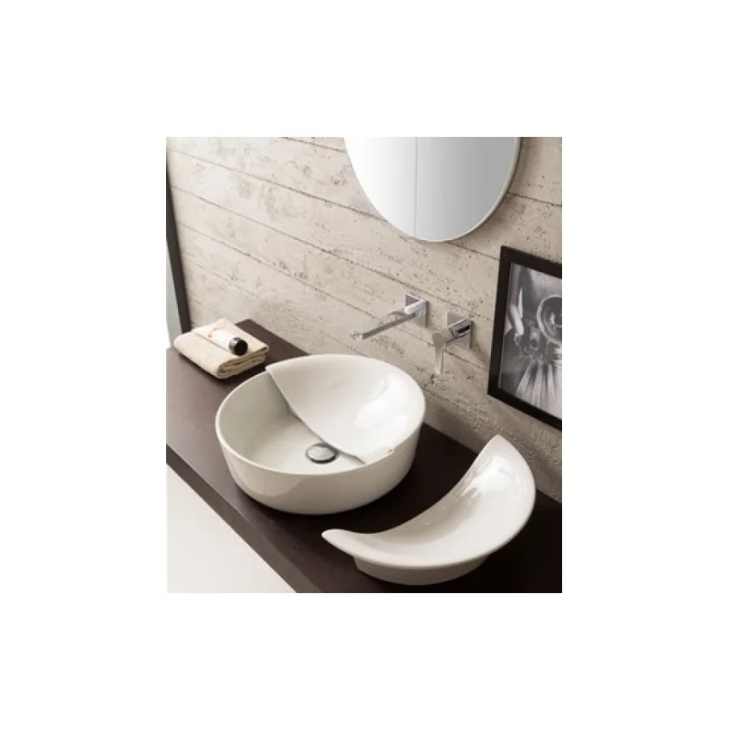 Vasque à poser ronde mizu 45 avec couvercle