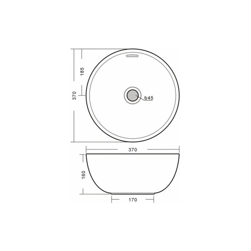 Vasque bari deco toile de jouy bleu — vue 4