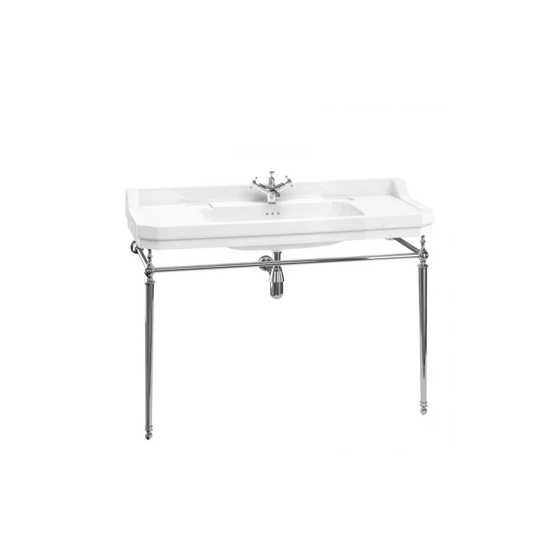 Vasque rectangulaire et console edouardien burlington 120 cm — vue 2