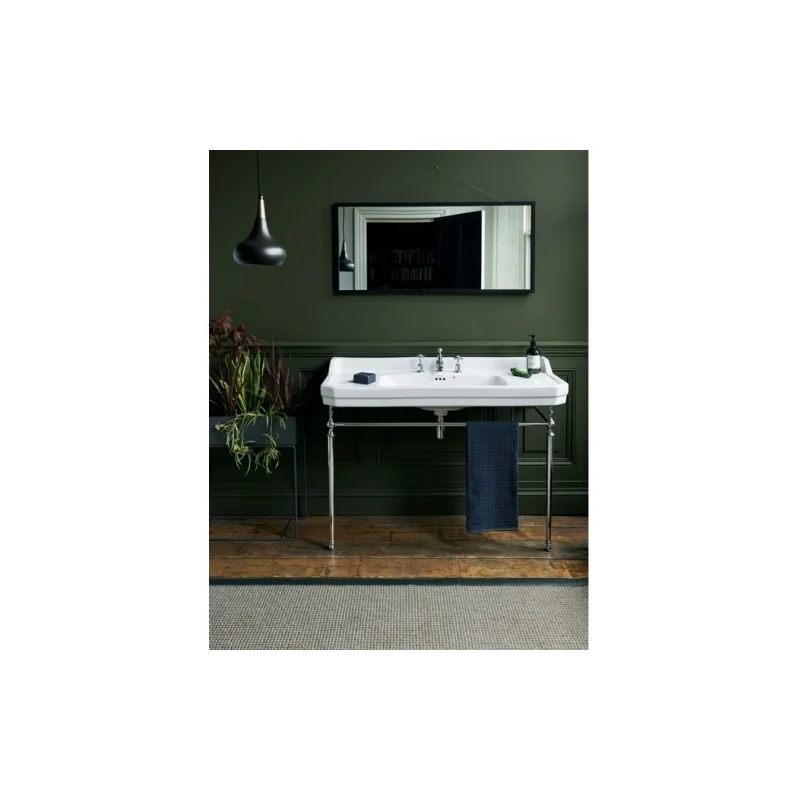 Vasque rectangulaire et console edouardien burlington 120 cm