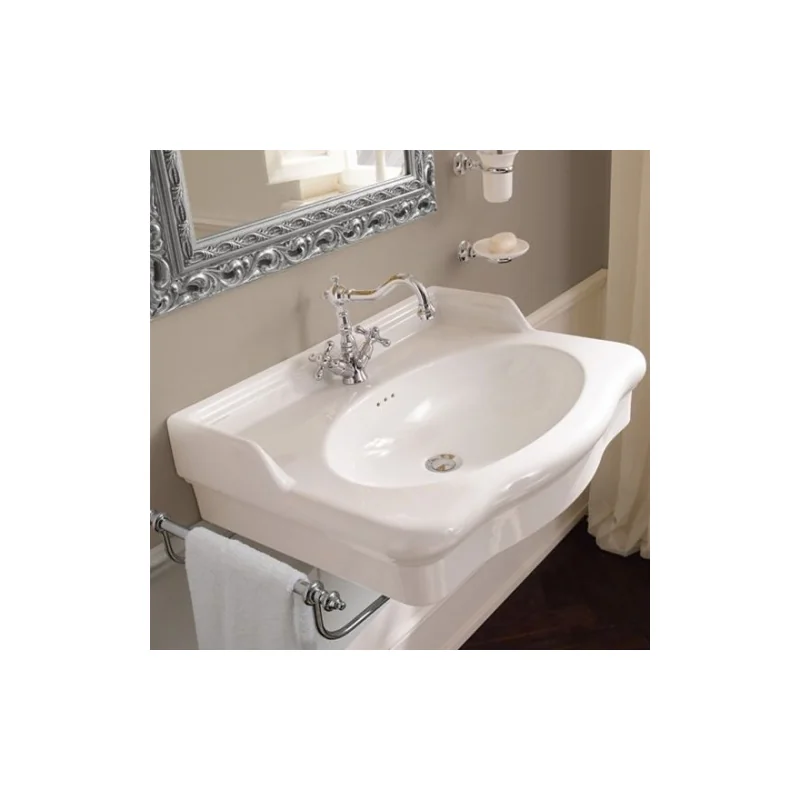 Vasque suspendue Rétro CASTELLANA Blanc - 90 cm