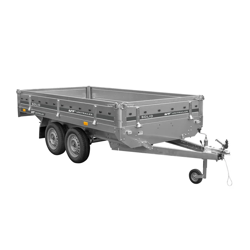 Remorque 2 essieux 304×153 UNITRAILER SOLID 300/2 PTAC 750 kg