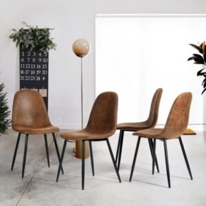 Lot de 4 chaises scandinave salle à manger salon bureau chambre