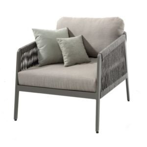 Fauteuil de jardin alu anthracite